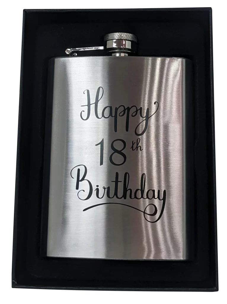 Happy 18th Birthday Hip Flask