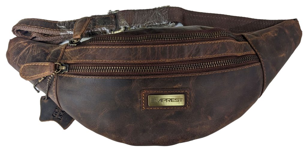Emprest Brown Leather Bum Bag